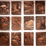 Collection of the 12 bas-reliefs of the Florida Fauna
